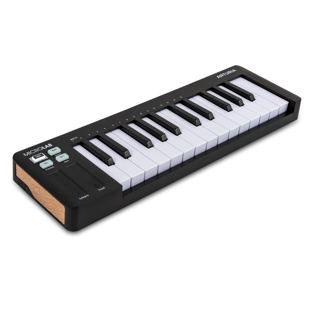 MicroLab Mk3 - Universal MIDI Controller for Music Production - Black