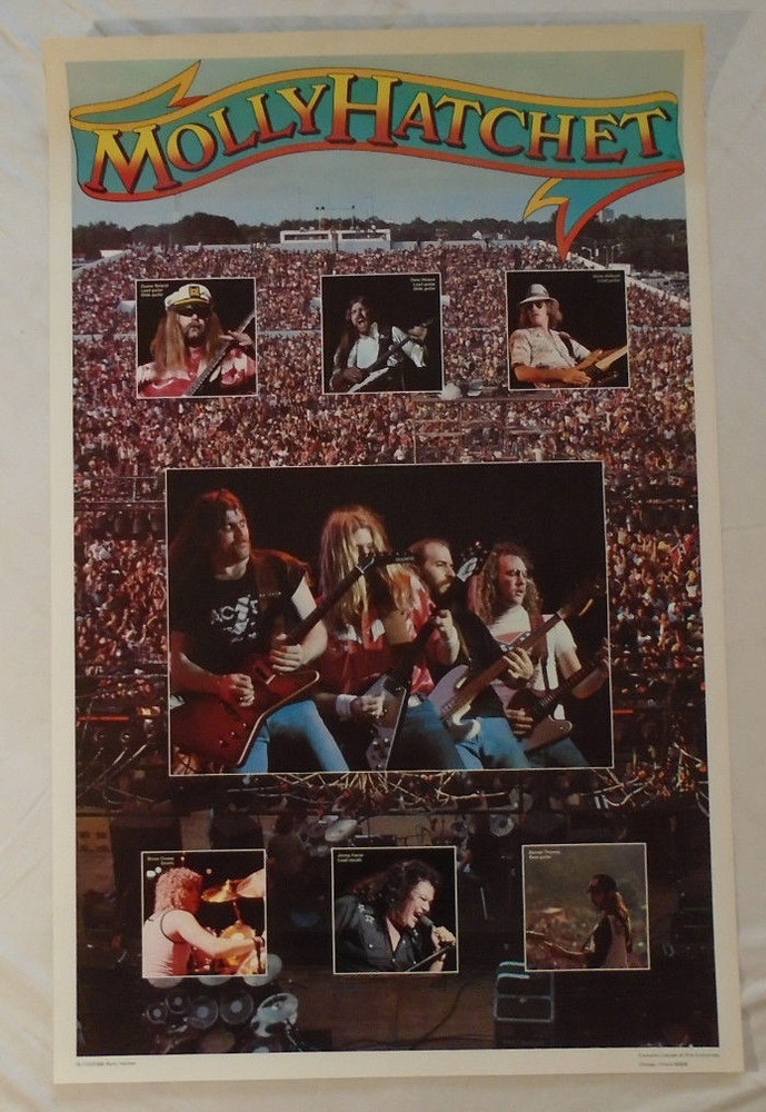 Molly Hatchet 1980 Poster BiRite Chicago