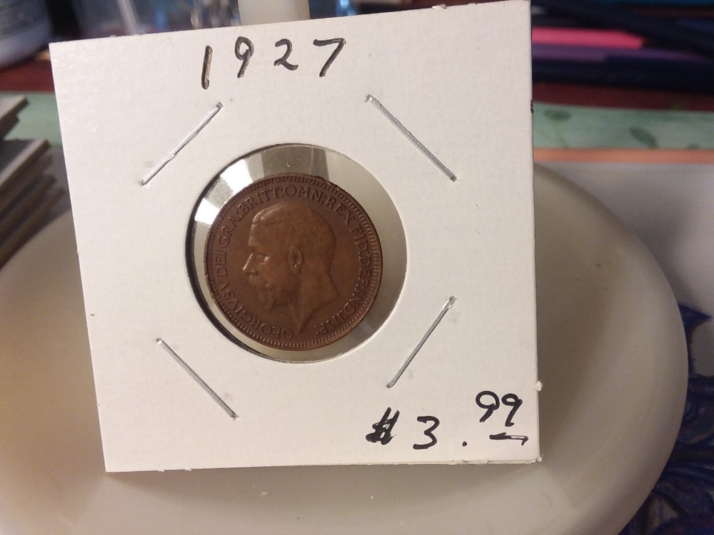 1927 British Farthing - George V