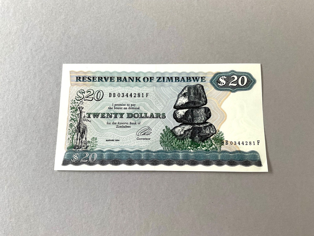 Zimbabwe P-4d 20 Dollars 1994