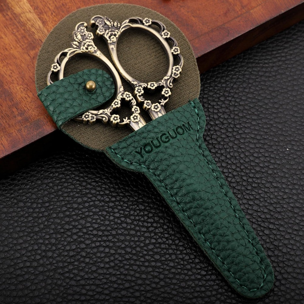 Knitting Scissors with Case, Crochet Scissors Threading Sewing Shears for Emb...