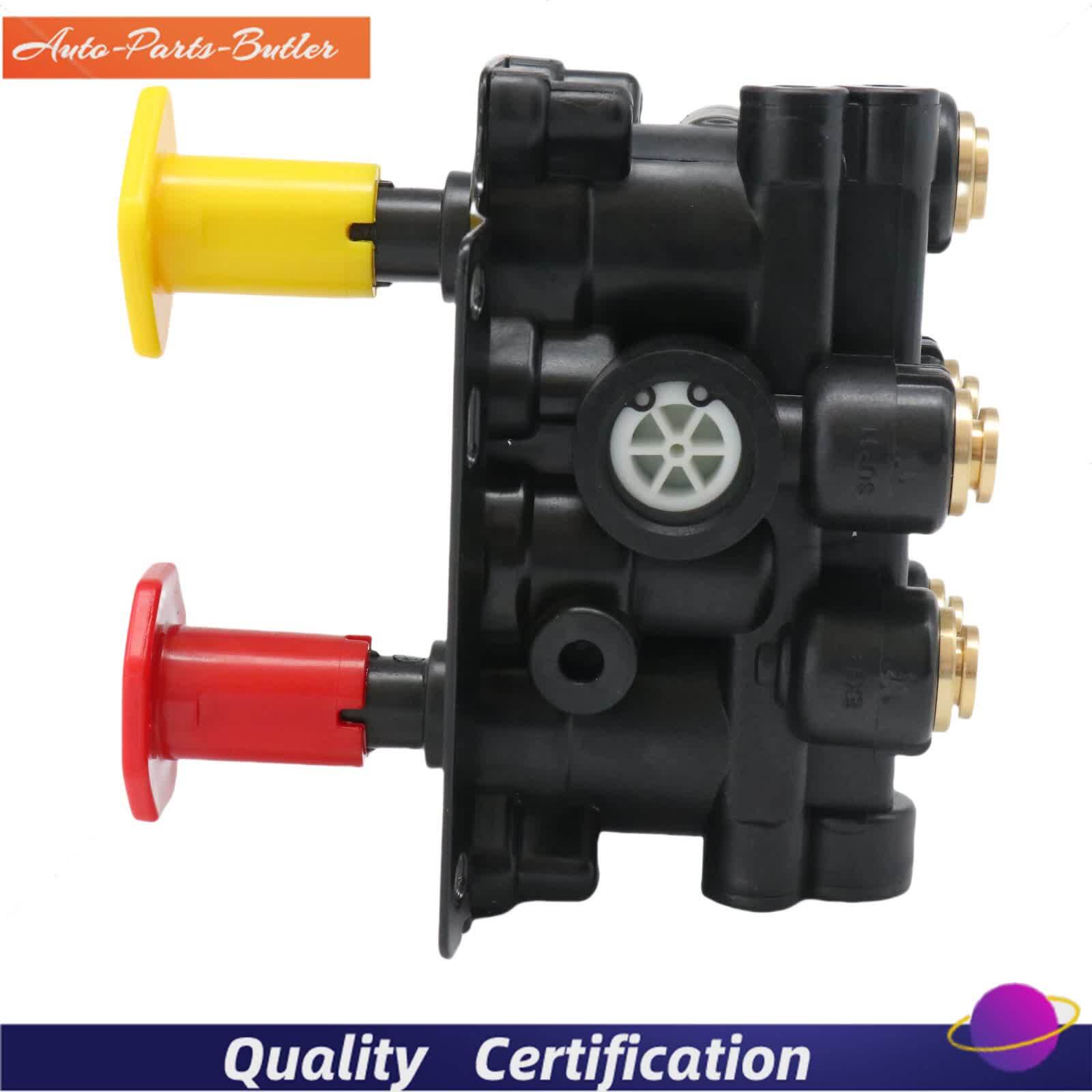 24340522 21315044 K035691 For Volvo VNL Dash Valve Dual Park Brake With 5 Ports