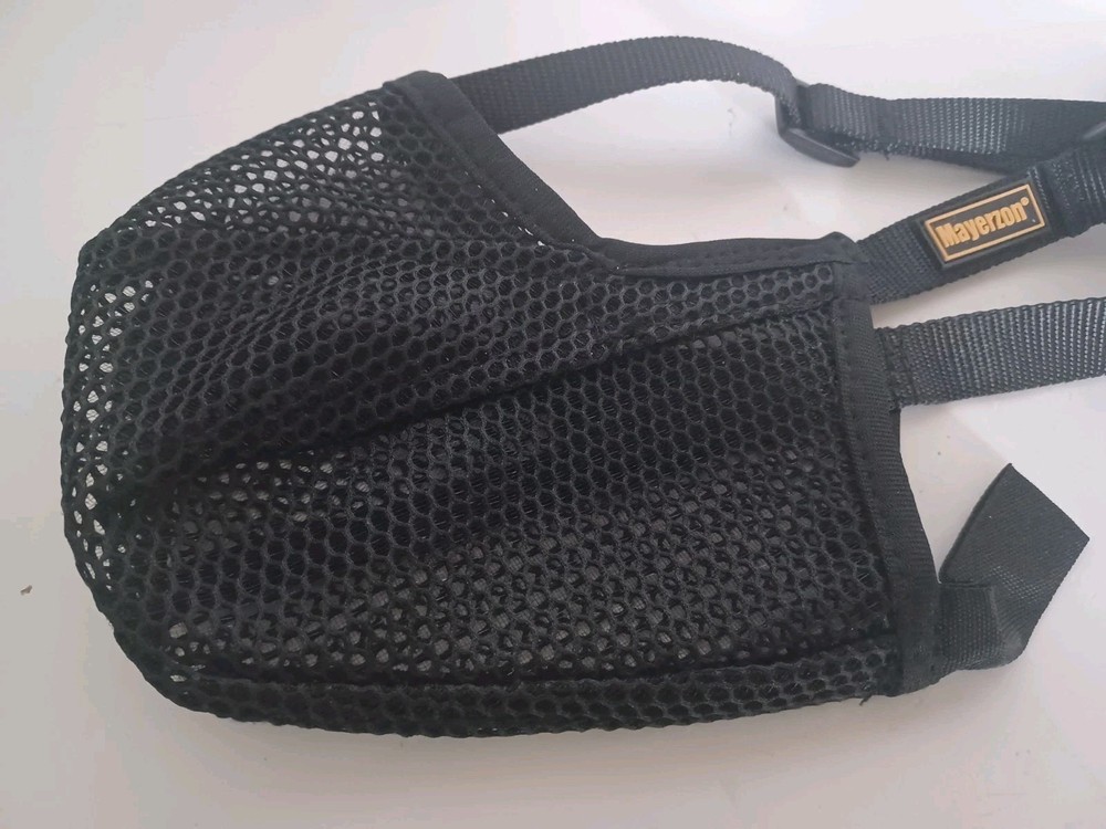 Mayerzon Breathable Mesh Dog Muzzle -Large Black