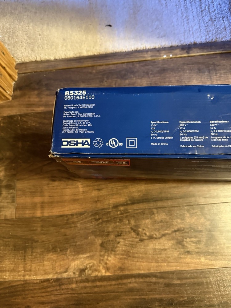 Bosch 12A RS325 Variable Speed Reciprocating Saw