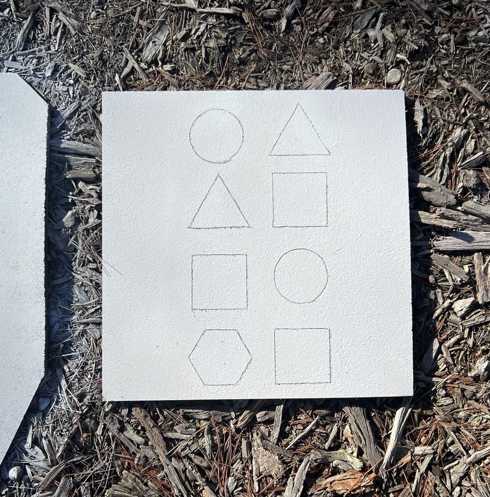 Self Healing Targets -Square White Reusable Rubber