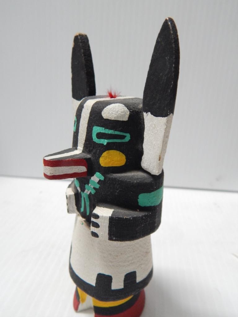 VINTAGE HOPI PUEBLO INDIAN HIGHWAY ROUTE 66 BADGER KACHINA - XLNT !