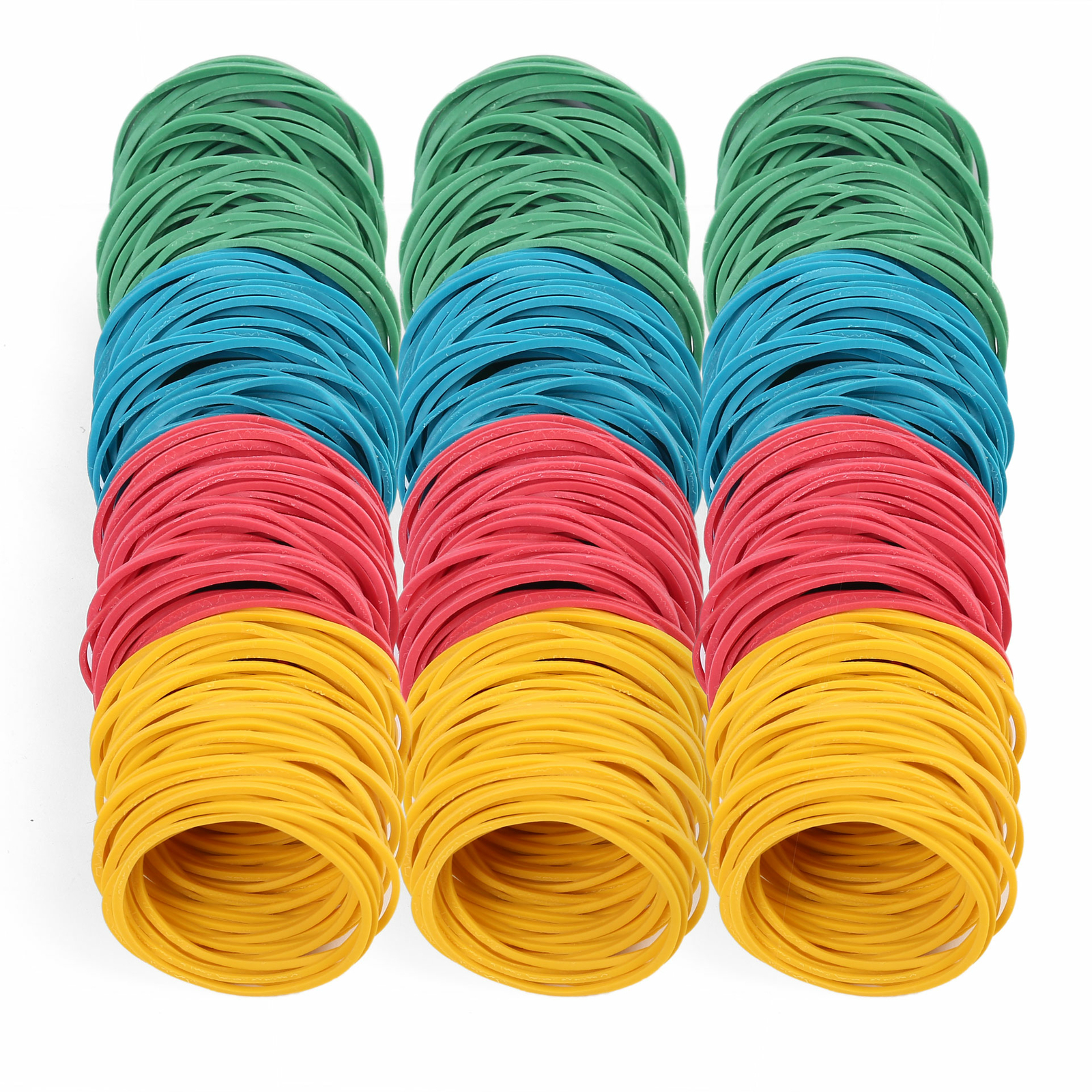 600PCS Elastic Sturdy Rubber Bands Multicolor