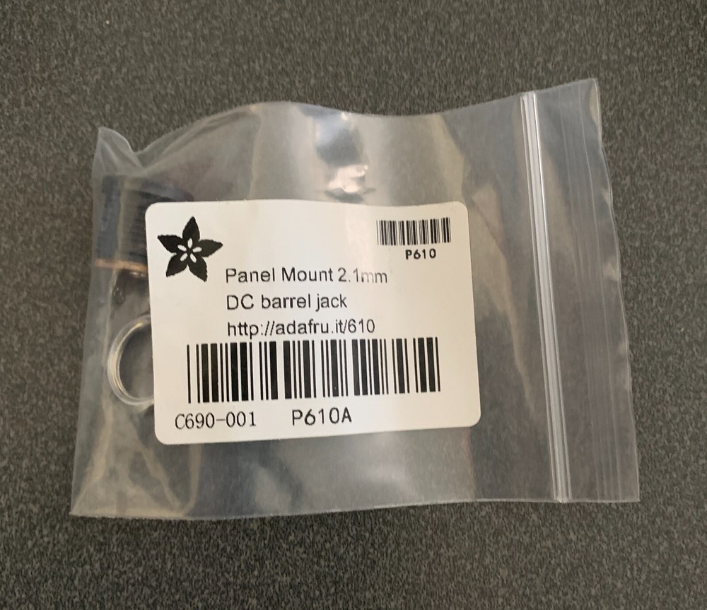 Panel Mount 2.1mm DC Barrel Jack
