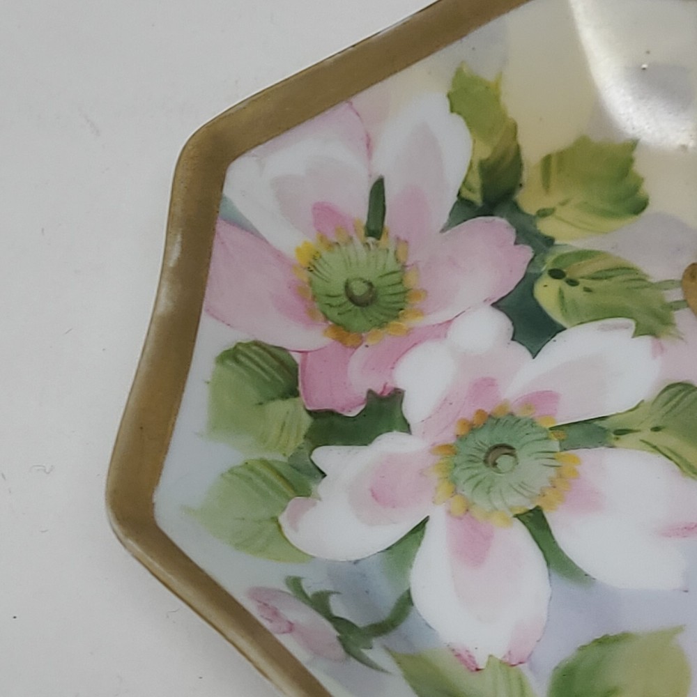 Vintage Cracker Serving Dish Ceramic Hand Painted Candy Made In Nippon