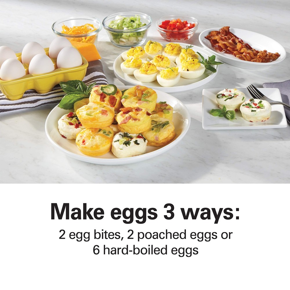 Hamilton Beach Sous Vide Style Electric Egg Bite Maker Teal 25511