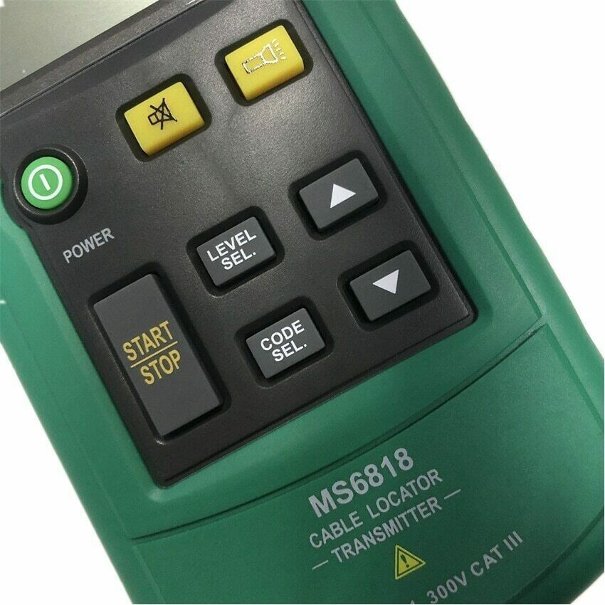 For MS6818 Wire Cable Metal Pipe Locator Detector Tester Line Tracker Portable