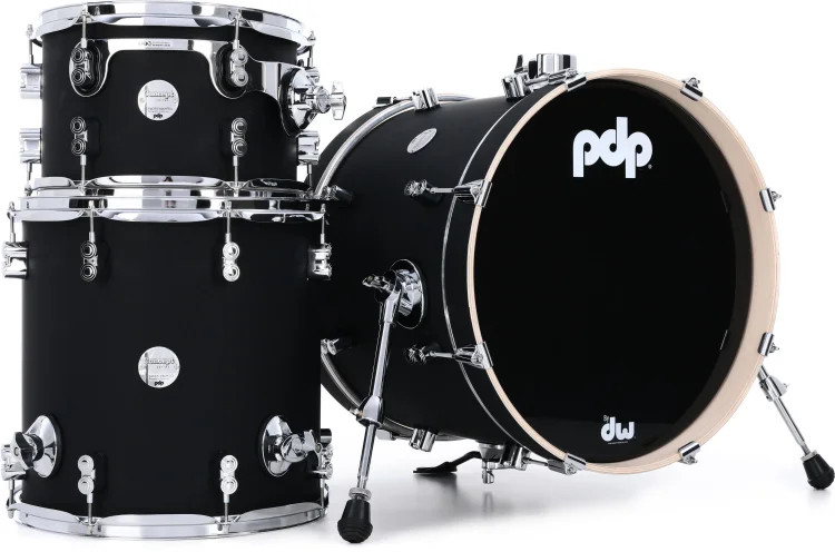 PDP Concept Maple Bop 3-piece Shell Pack - Satin Black