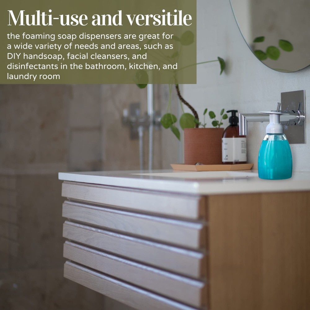 Foaming Soap Dispenser Pump Bottle with Refillable Plastic Container for Shampoo