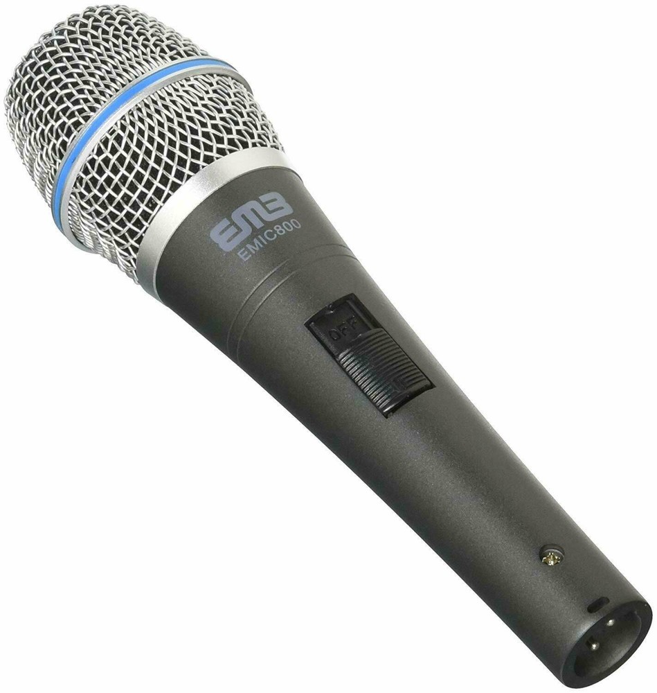 EMB Dynamic Microphone Mic w/Extra Adapter Karaoke Systems & Computers 6.3mm