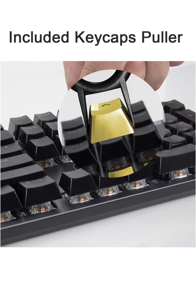 Practical Plastic Mechanical Keyboard Rounded Key Cap Puller Remove Tool
