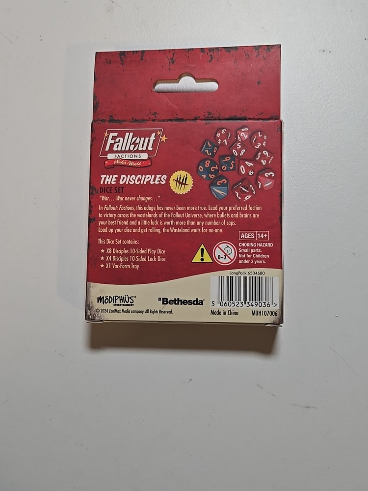 Fallout: Factions - Dice Set: The Disciples