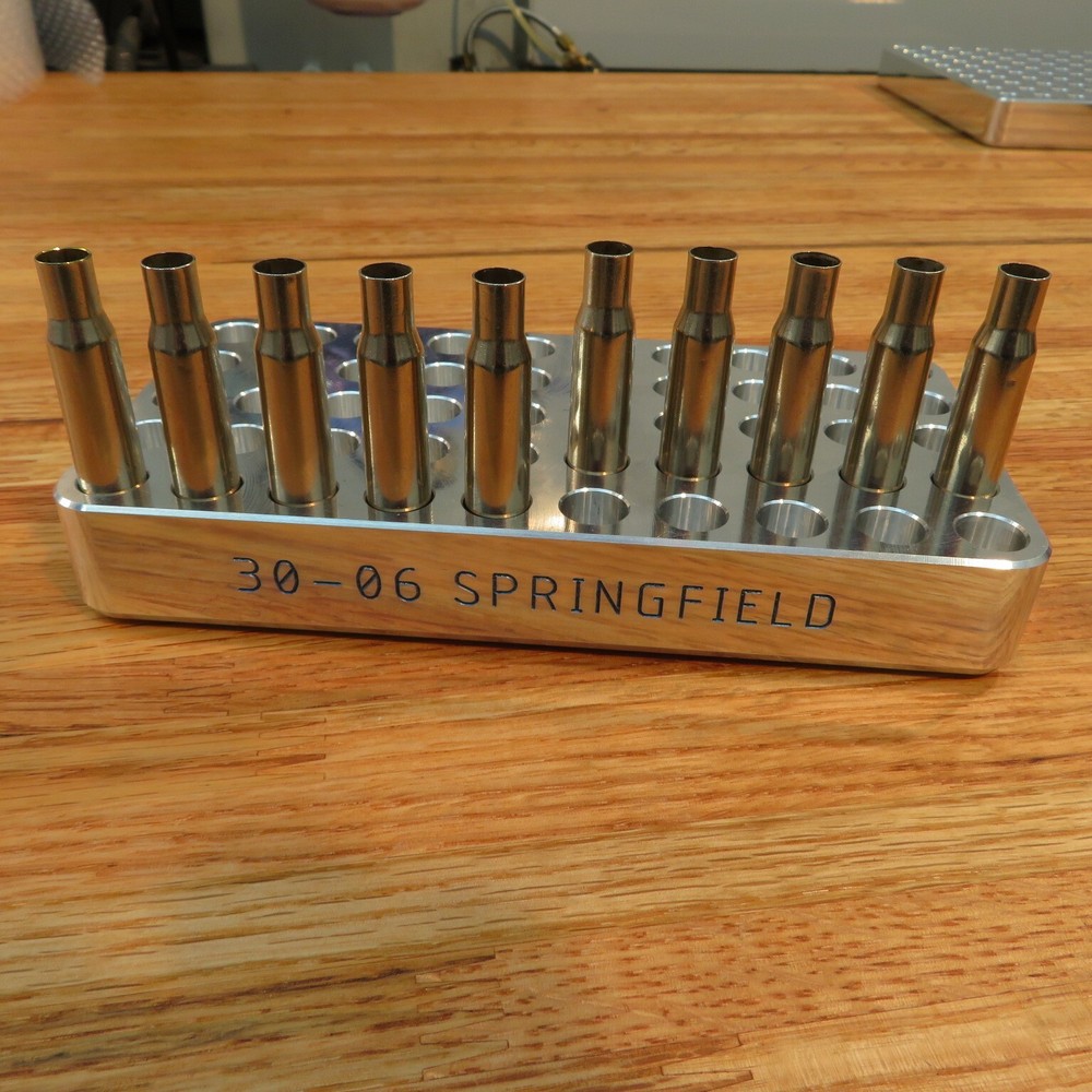30-06 Springfield - Precision Loading Block - 1" Thick Billet Aluminum (50)