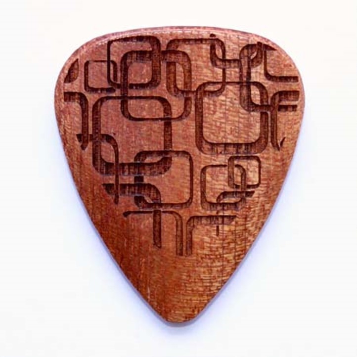 Timber Tones Laser Tone Grip Guitar Pick Art Deco - Single Pick