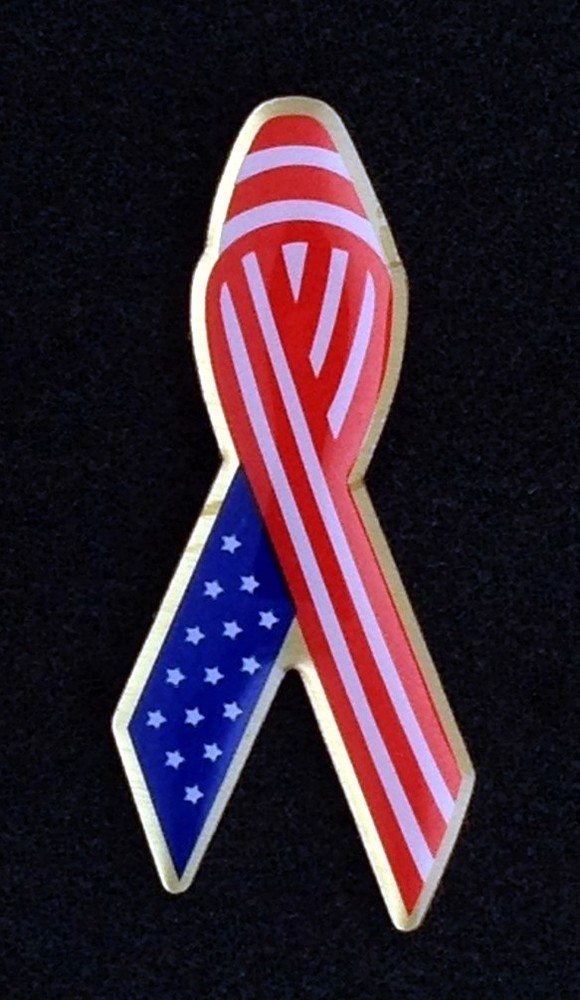 US Flag Ribbon Lapel Pin (USFR-1)
