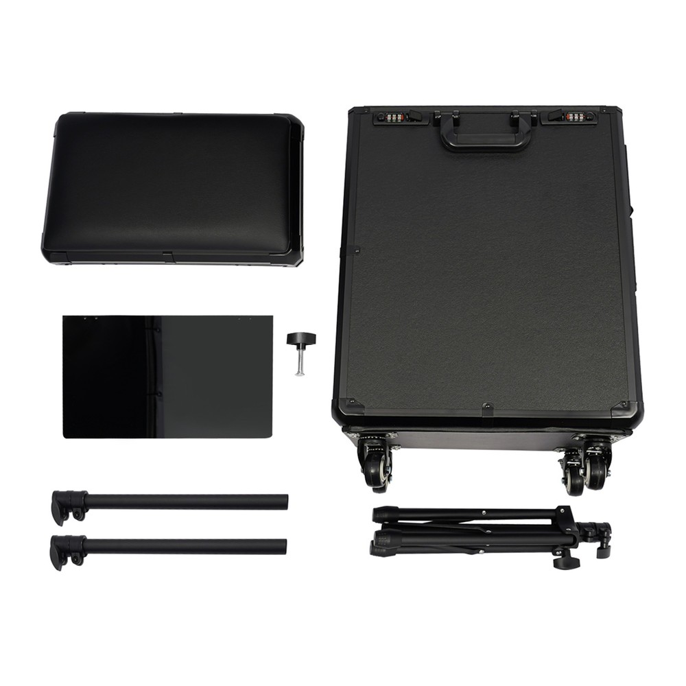 Rolling Makeup Case, Makeup Case With 4 Universal Wheels, Makeup Case With Lock