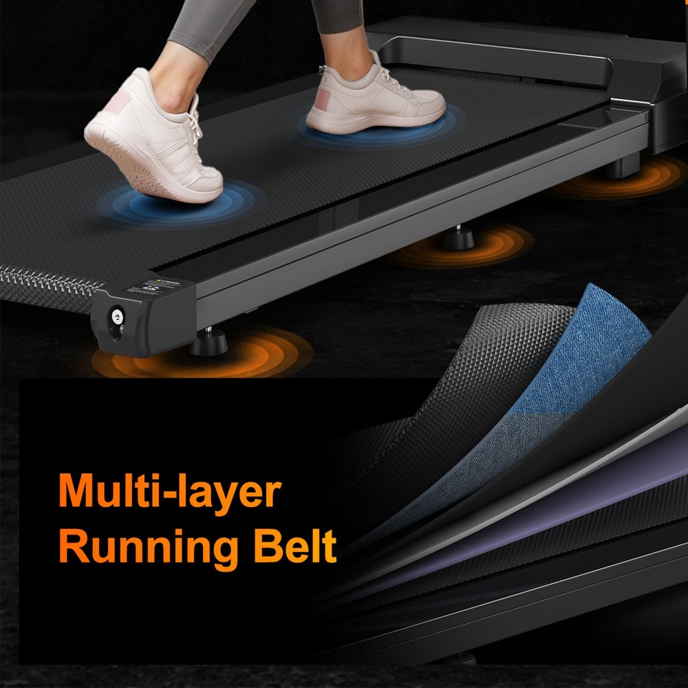 LCD Display Treadmill Foldable Treadmill with Handle 2.5 Electric Treadmill