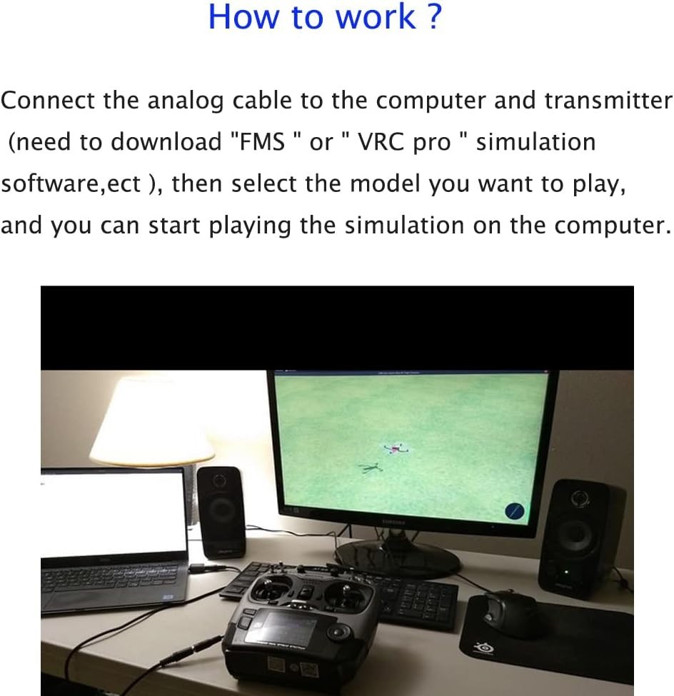 Aeromodelling USB Adapter Cable for Enhanced Flysky Flight Simulation Experience
