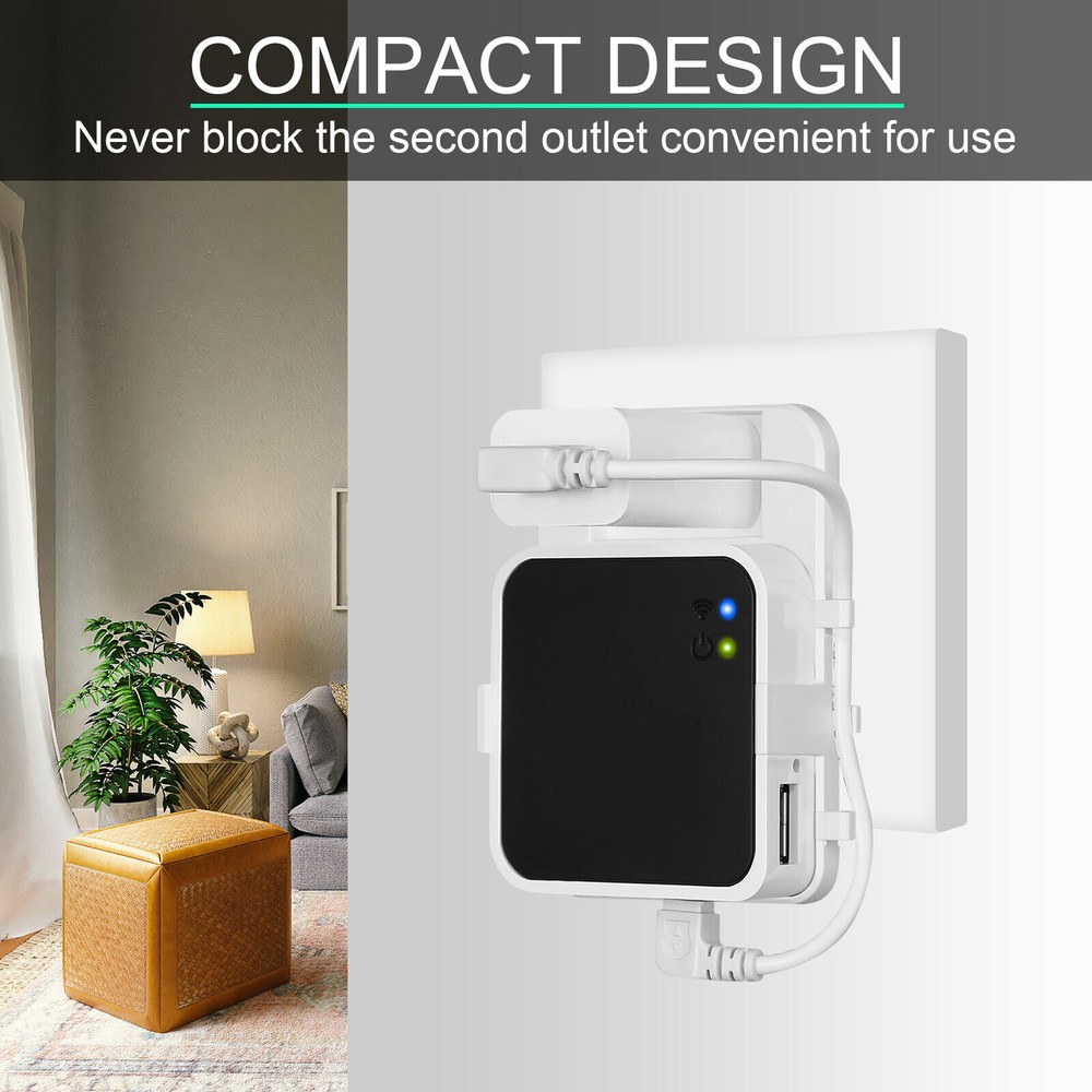 2Pack Simple Mount Bracket Holder Outlet Wall Mount Fit For Blink Sync Module 2