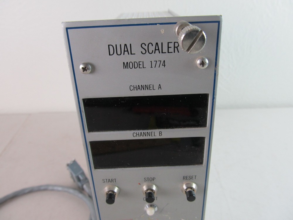 Canberra 1774 DUAL Scaler Digital Readout Module w/ Cable