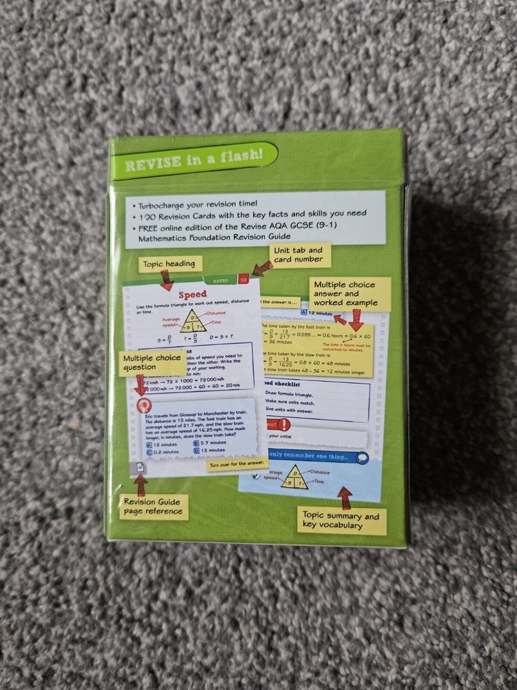 Pearson AQA Mathematics GCSE Foundation Revision Cards