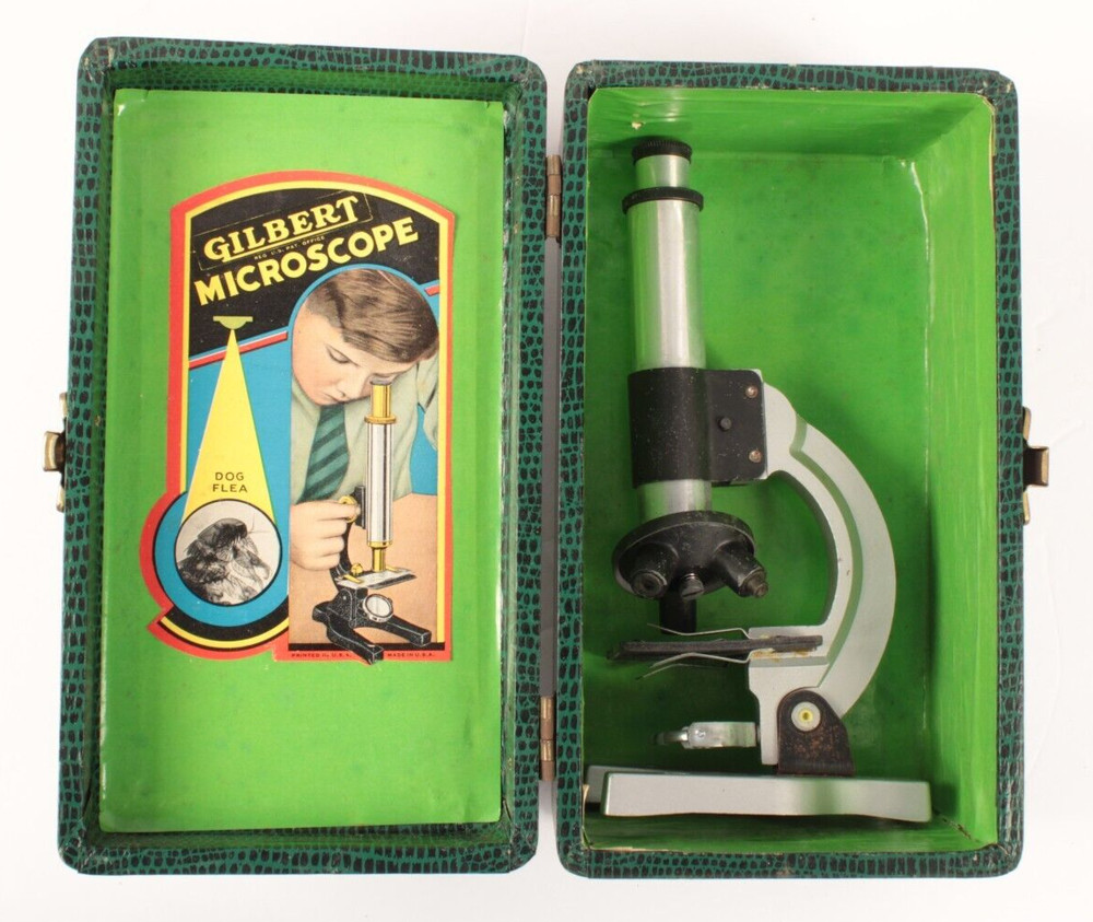 Gilbert Microscope Vintage S-15 with Original Case Needs Mirror
