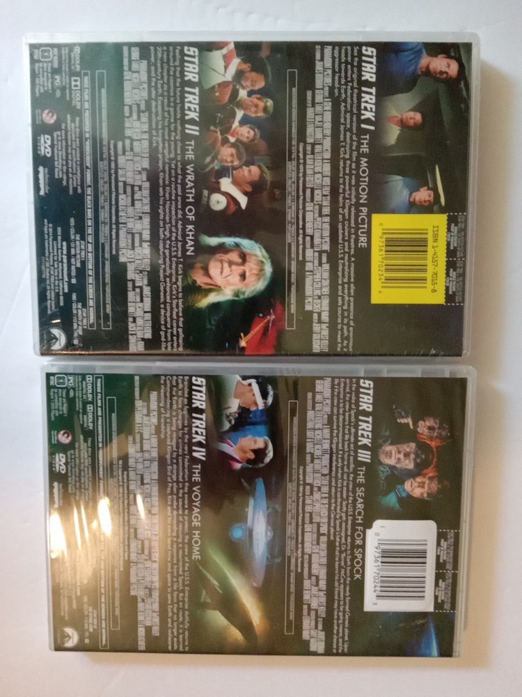 Star Trek Double Features I-IV Sealed