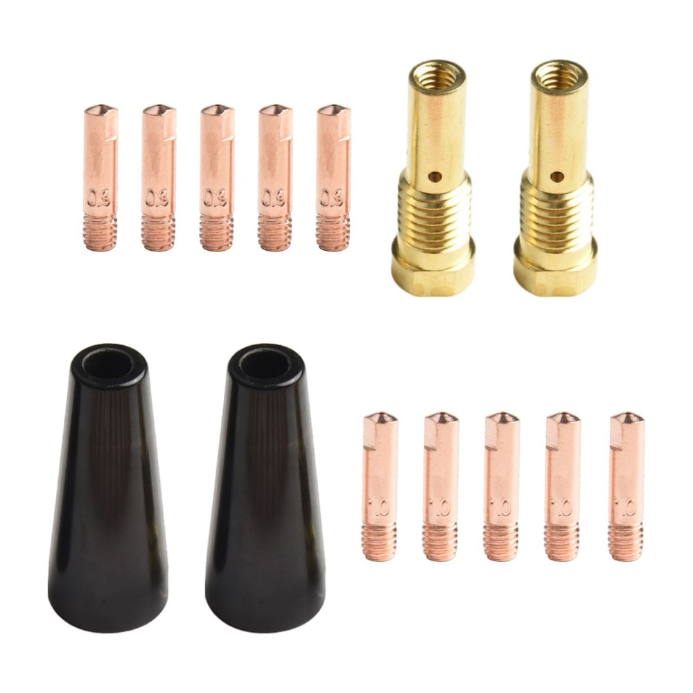 Welding Accessory Pack Includes Gasless Nozzles and Multiple Contact Tips