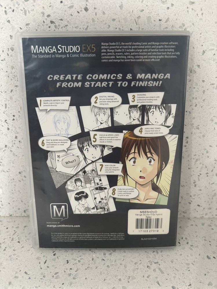 MAGNA STUDIO EX5 FULL VERSION DVD ROM 2013 MINT DVD ROM CREATE MAGNA & COMICS