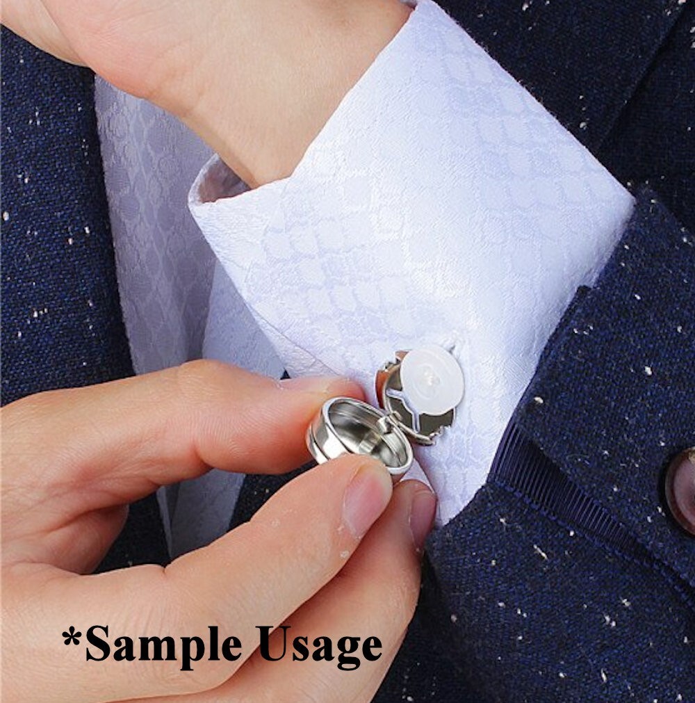 Button Cover, 10 OR 100 Imitation Nickel Plated Brass 18mm Round to Embellish