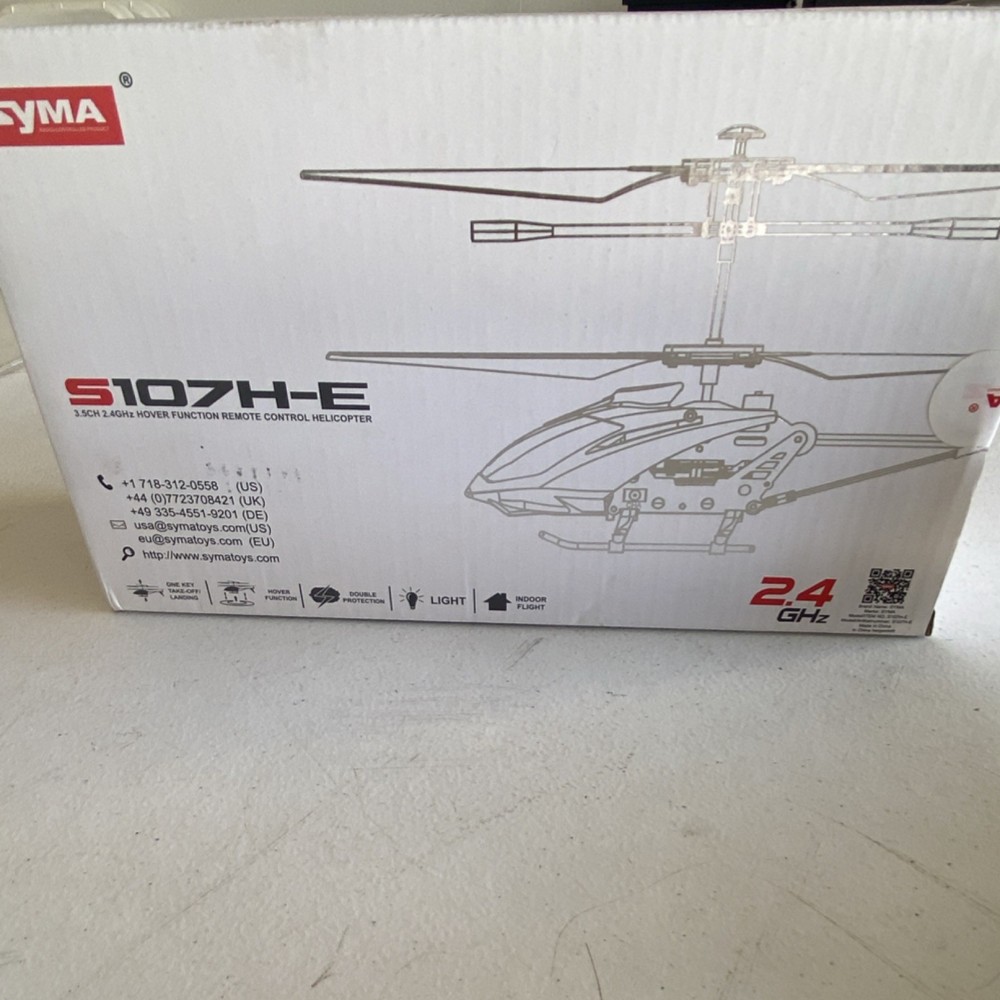 Syma S107H-E Micro 3.5CH 2.4GHz Hover Function Electric RC Helicopter Red