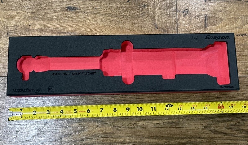 Snap-On Tool RED FOAM For CTR867 CTR868 CTR887 14.4V Long Neck Ratchet FMCTR867B