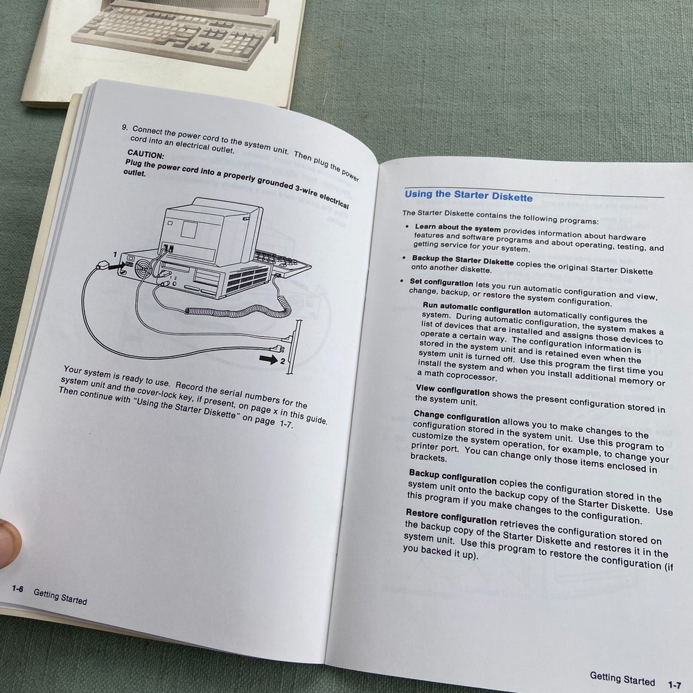 IBM Personal System PS/2 Quick Reference Guide P70 386 Model 30 286 Operations