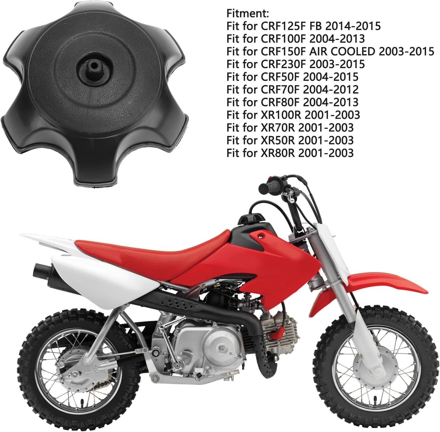 Gas Fuel Tank Cap Honda CRF50 XR50 SSR70 SDG110 50cc 70cc 110cc 125cc Dirt Bike