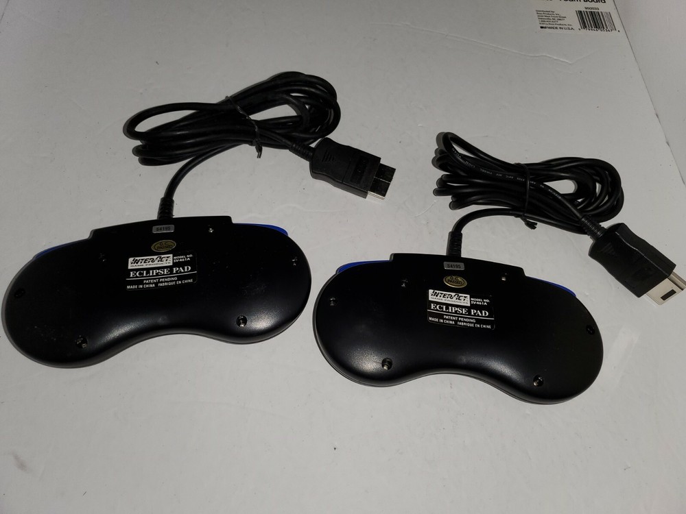 TWO NEW Eclipse Controller Control Pads for SEGA SATURN System Console No BOX