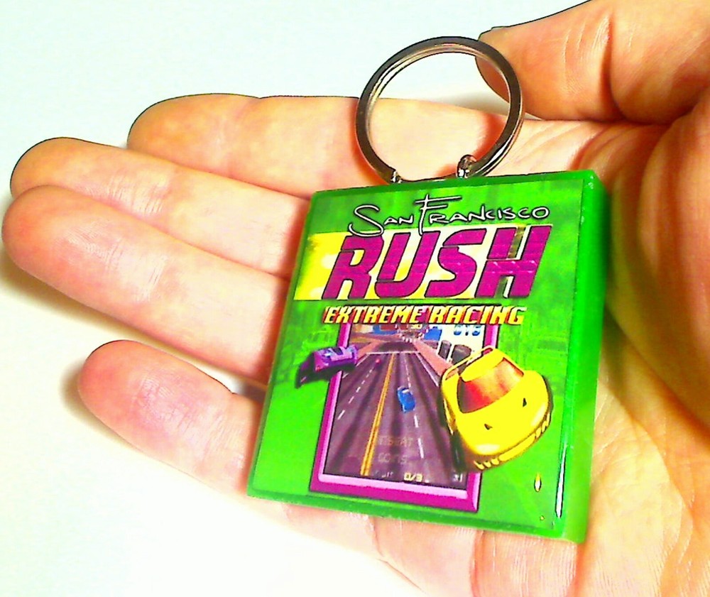 San Francisco RUSH Arcade Coin Door accessory Keychain