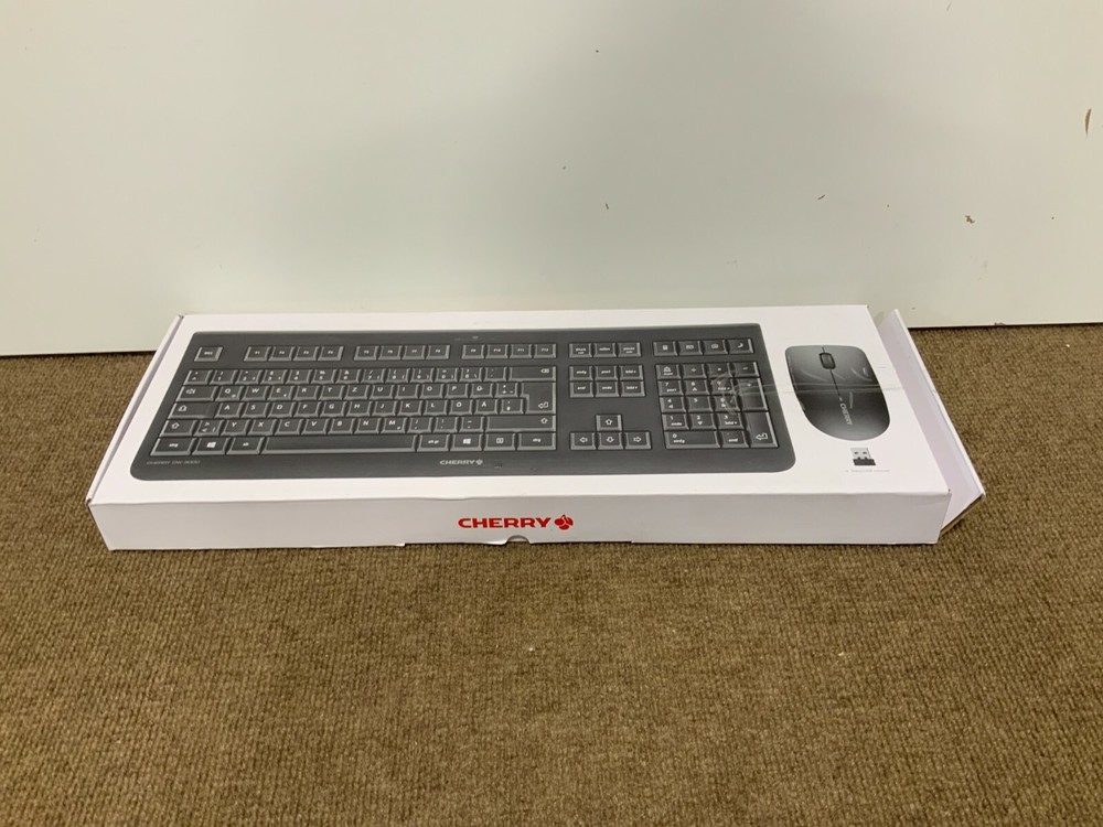 Cherry Electrical DW 3000 Keyboard and Mouse JD-0710EU-2 ✅❤️️✅❤️️ New! Open Box!