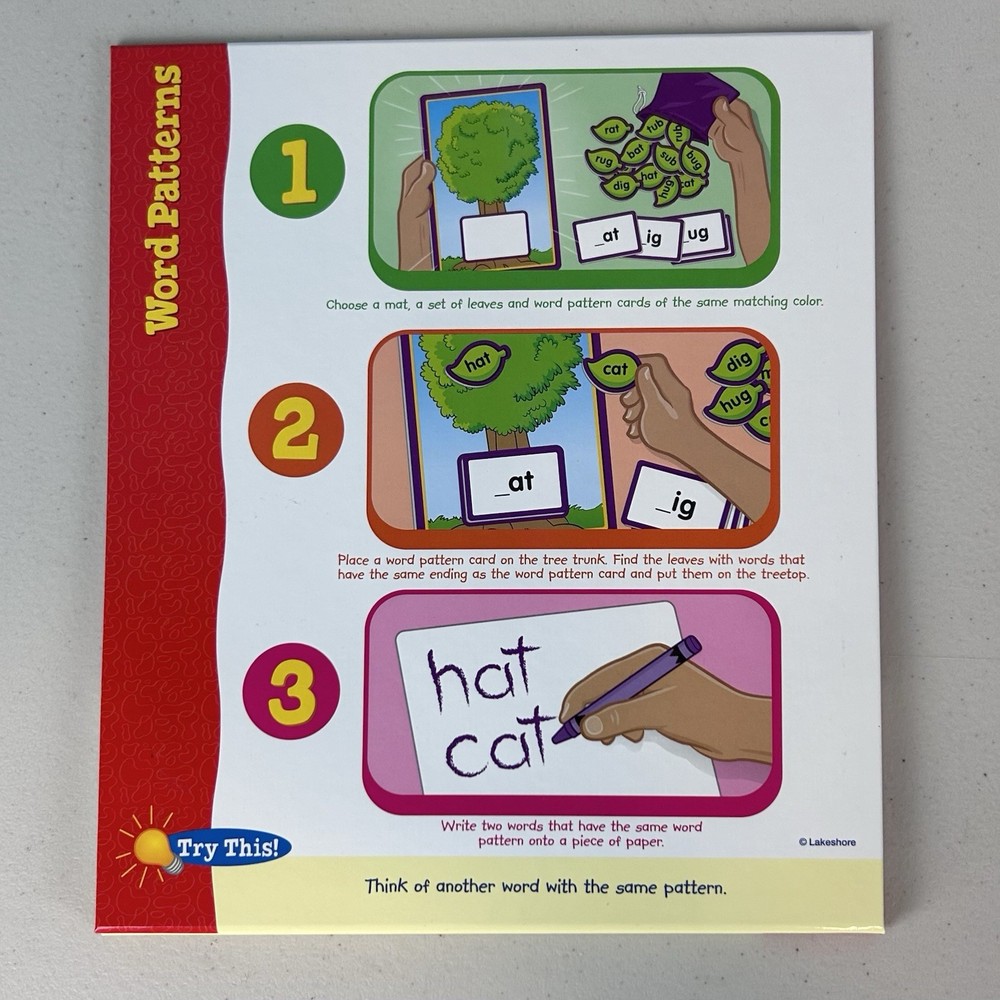 Lakeshore Word Patterns Instant Learning Center Educational Homeschool Beginner