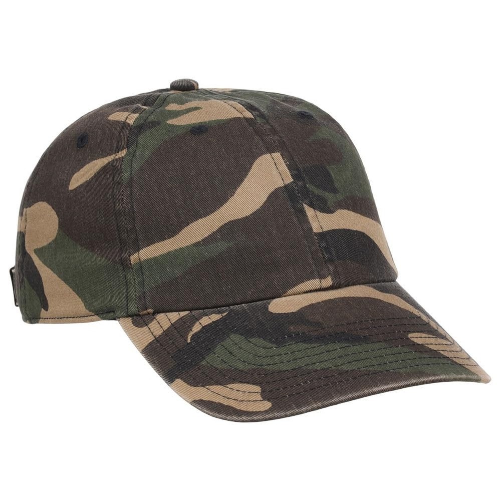 Lids Blank Baseline Dad Adjustable Strapback Hat One Size Camo