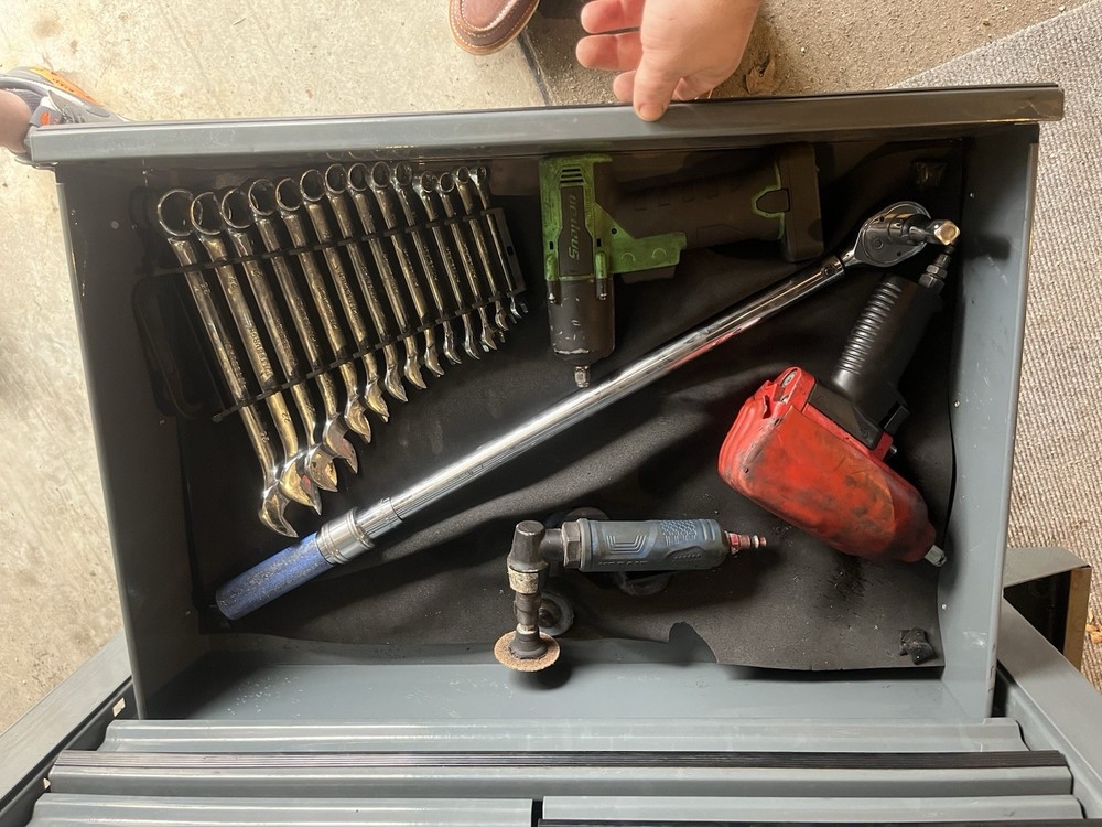 Snap On Tool Box And Us General Roll Cart