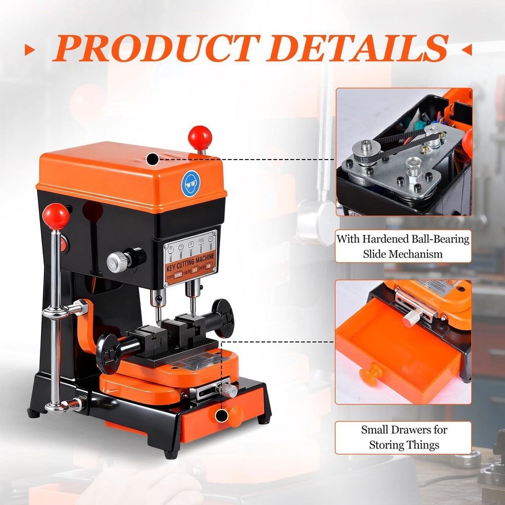 Key Cutting duplicating Machine Cutter Car Key Copier Locksmith Tools-