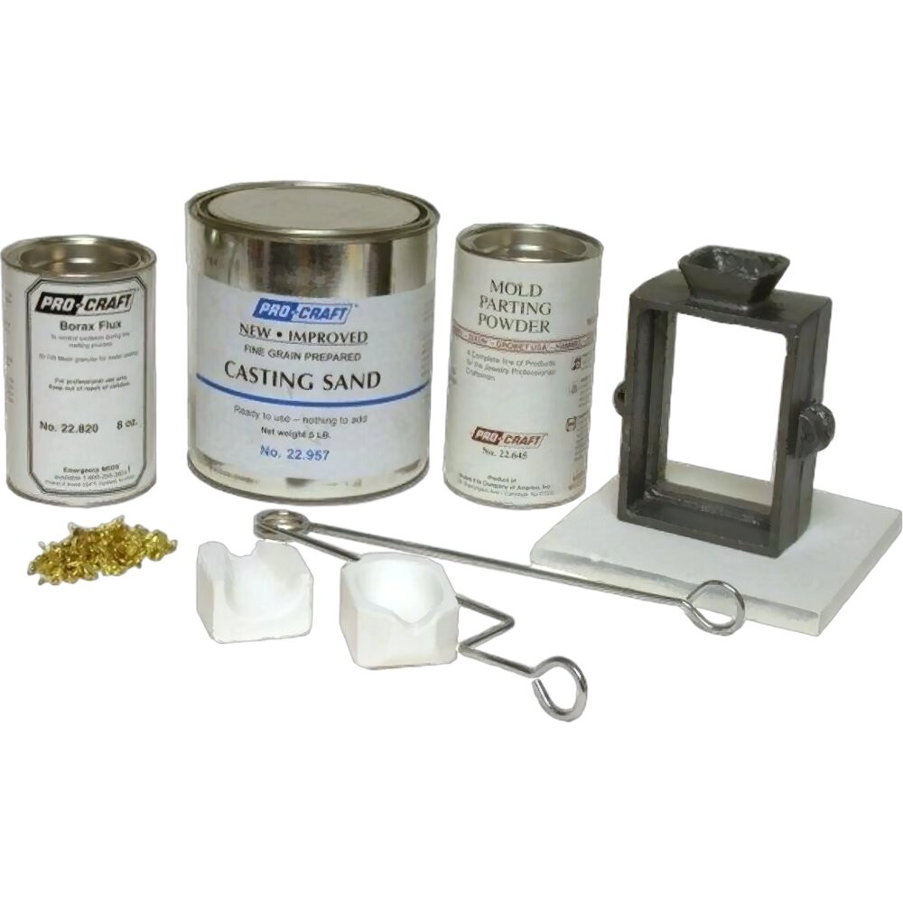Sand Casting Basic Cast Kit Pouring Gold Silver Copper Shapes Designs Petrobond