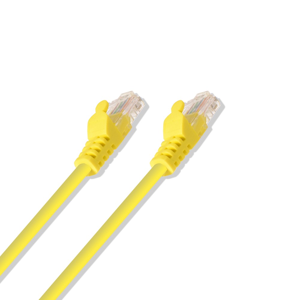 10FT Cat5e Yellow Ethernet Network Patch Cable RJ45 Lan Wire 10 Feet (5 Pack)