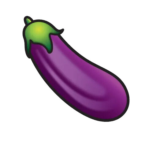 Eggplant Emoji Sticker