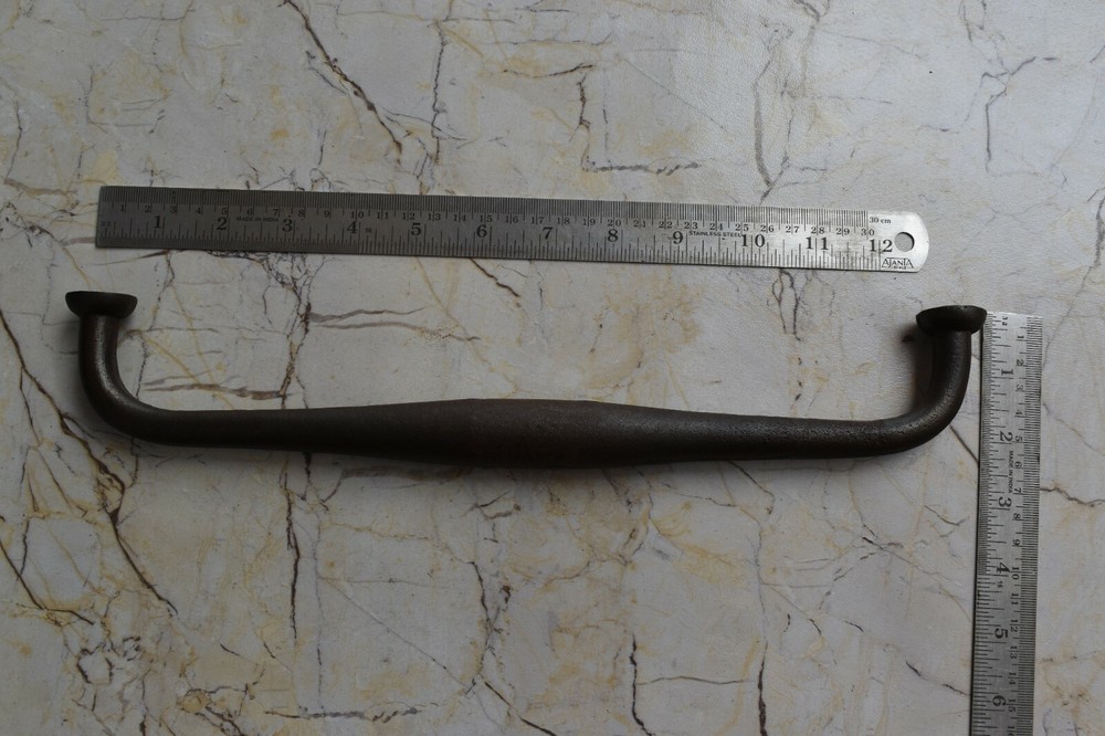 Vintage Handmade iron door cabinet screen Gate handles pull rustic 2 pcs