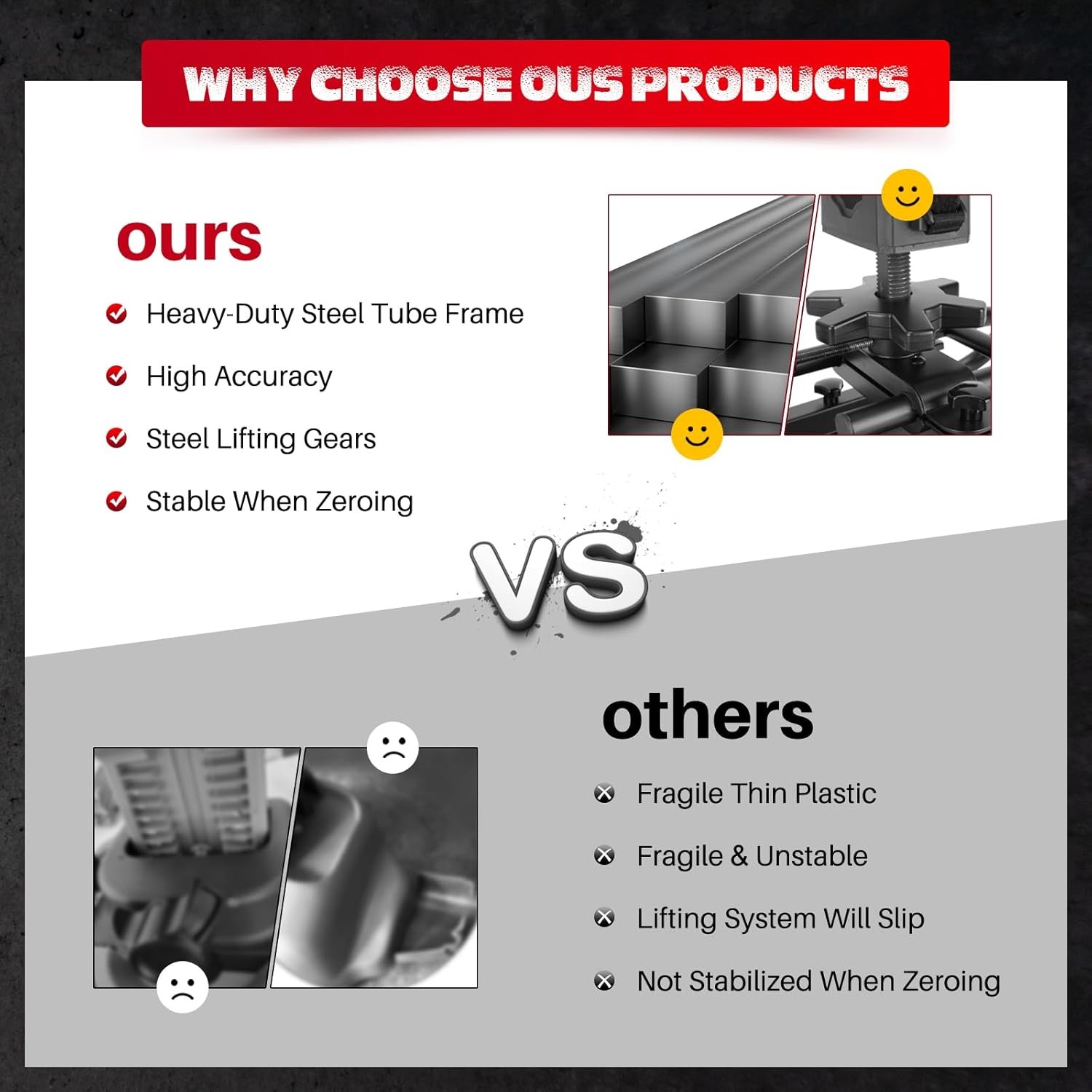 Heavy Duty Adjustable Rifle Shooting Rest with Rigid Steel Frame Non-Slip Base